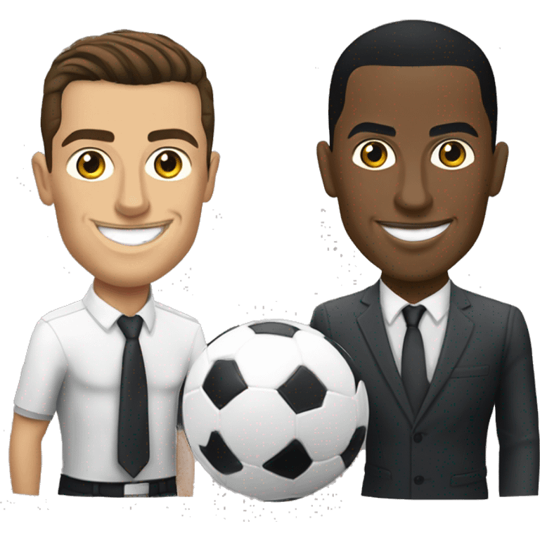 Cristiano ronaldo with barak abama emoji