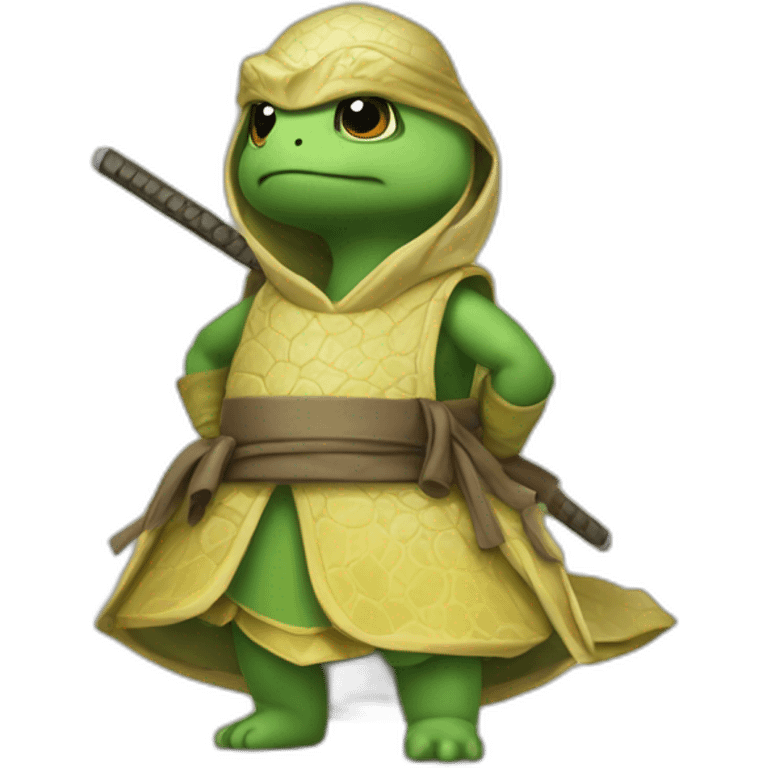 Tortue ninja avec des robes de princesses emoji