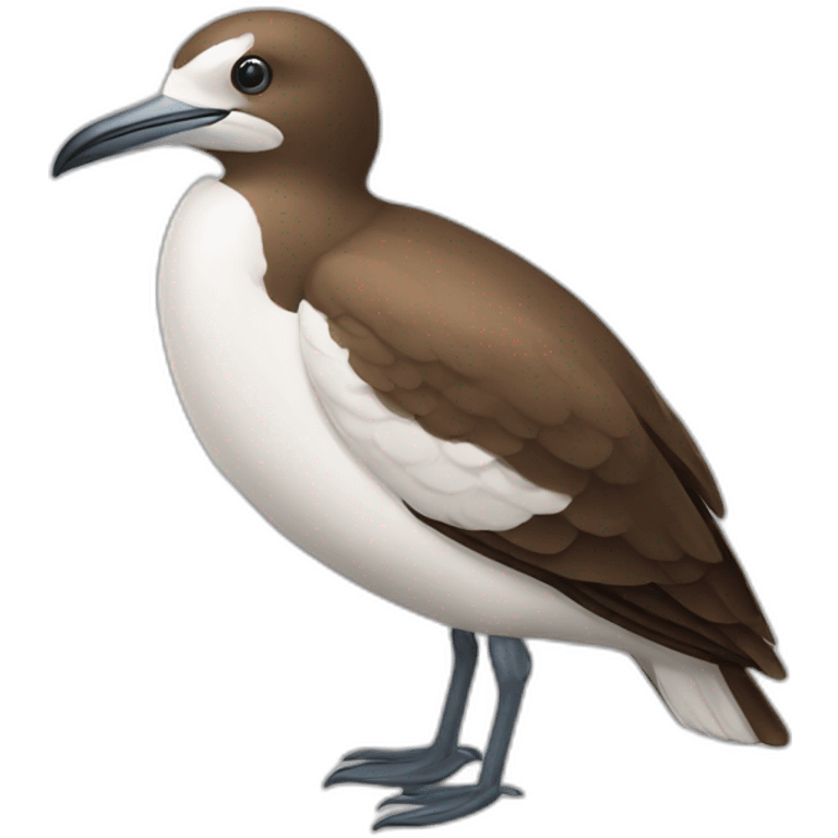 brown and white sea bird emoji