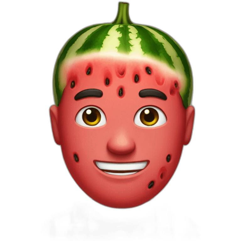 Watermelon man emoji