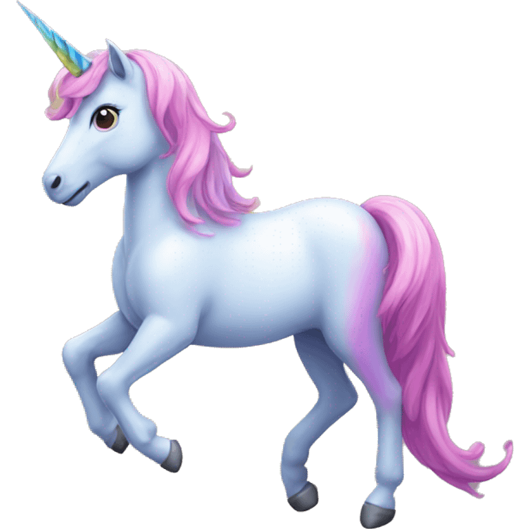 Rainbow unicorn emoji