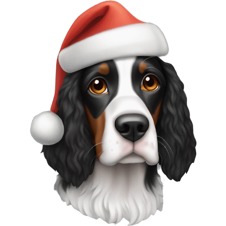 Tri color springer santa hat emoji