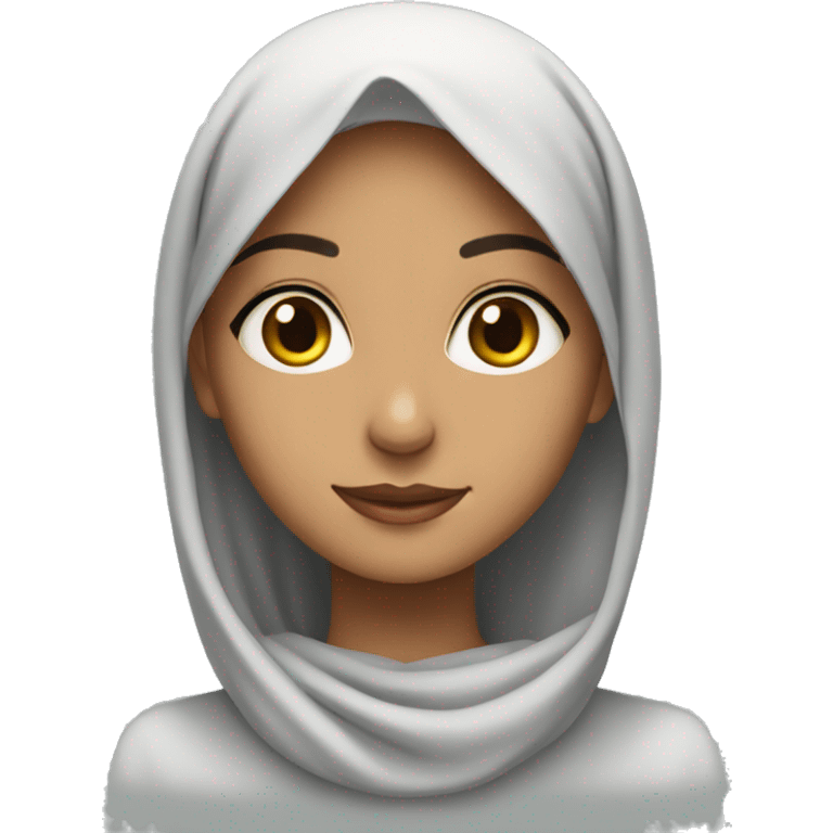 pretty arab girl no hijab emoji