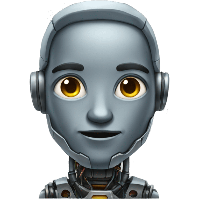 half human half robot emoji