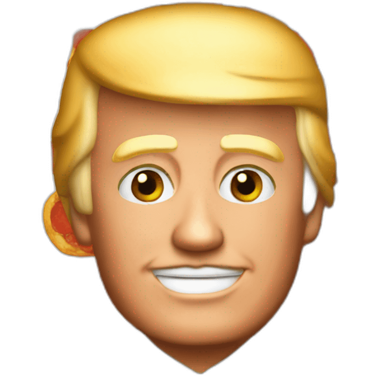 Donald trump is pizza emoji