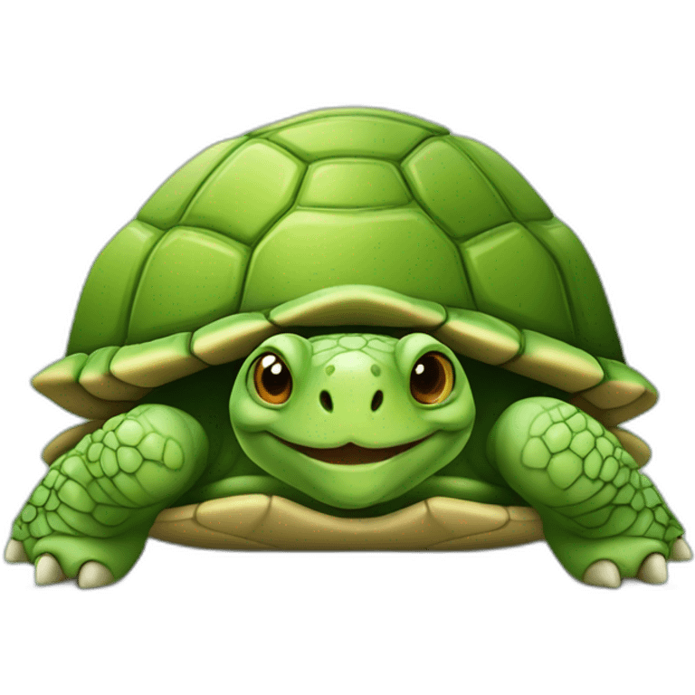 Une tortue avec des dents emoji