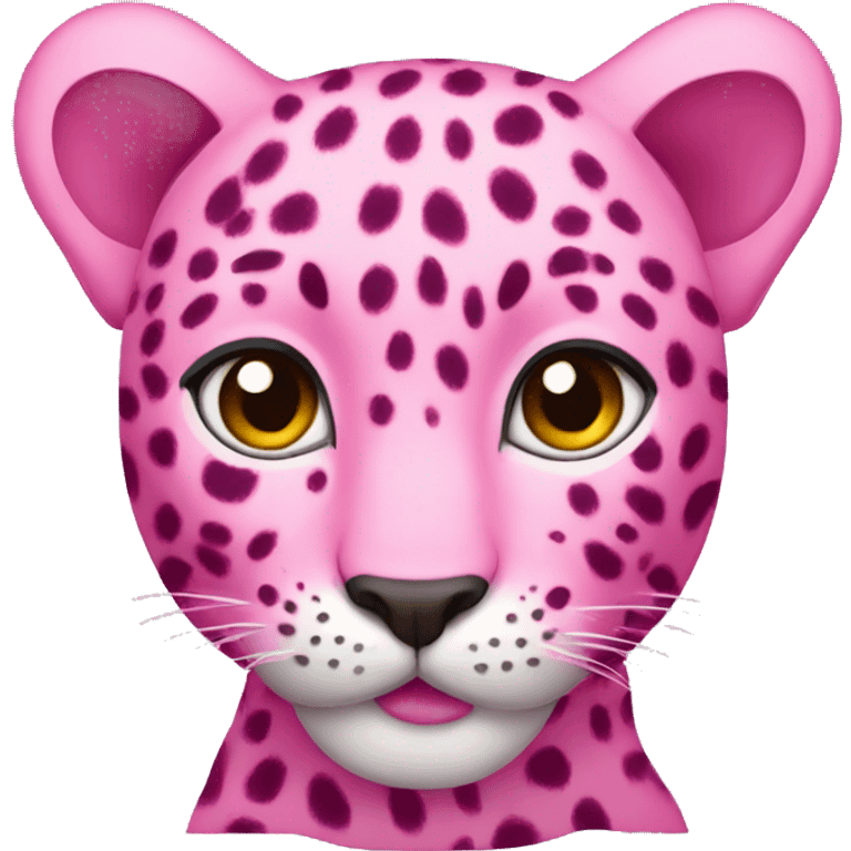 pink leopard  emoji