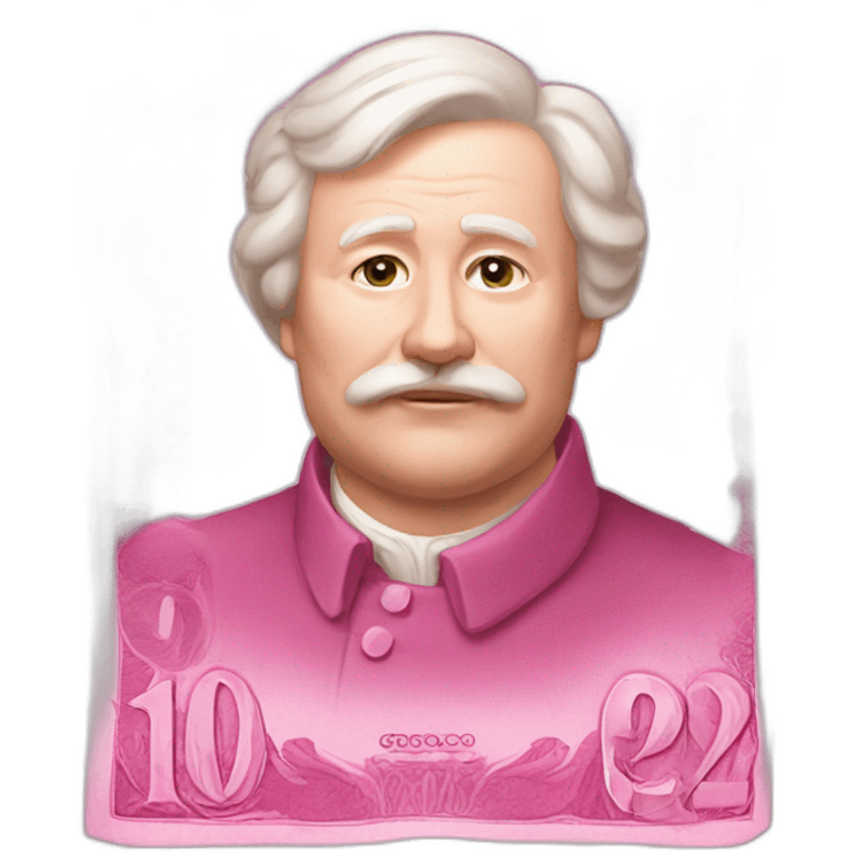 pink bill russian ruble emoji