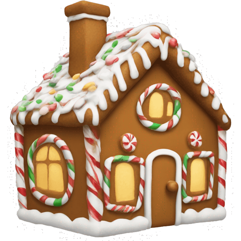 Christmas ginger bread house  emoji