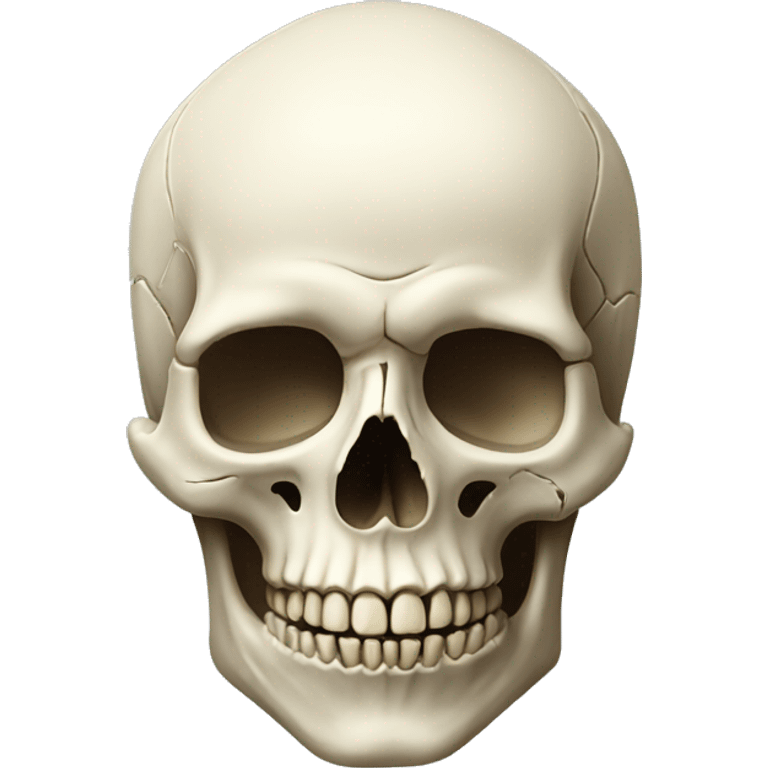 Realistic skull  emoji