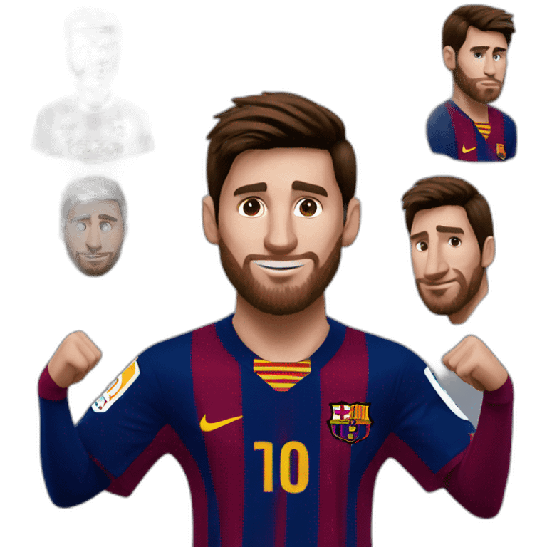 lionel messi barcelona emoji