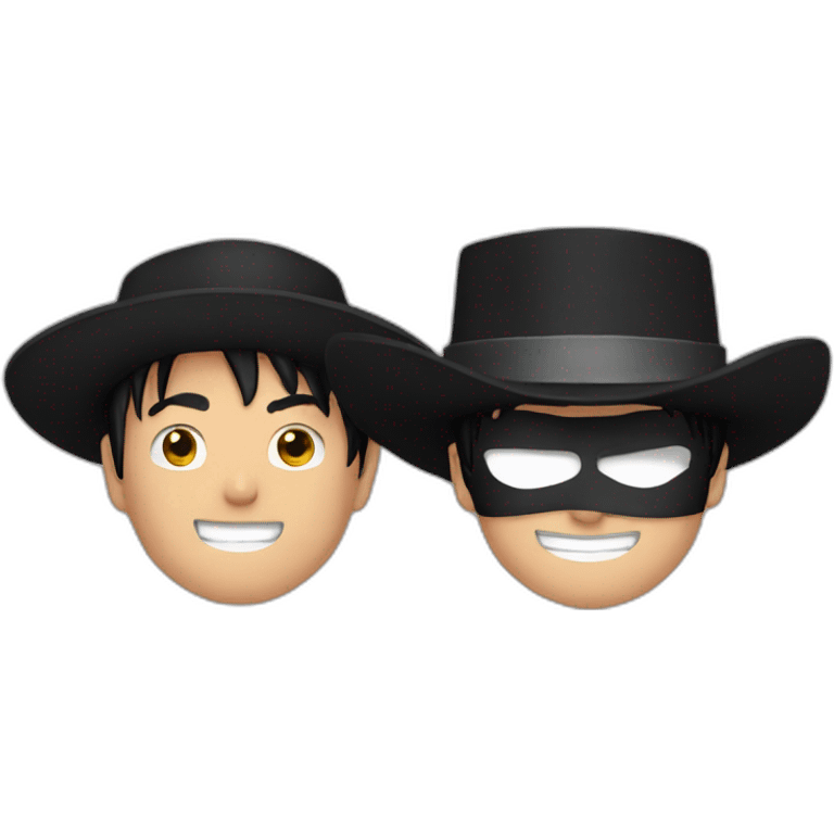 luffy and zorro emoji