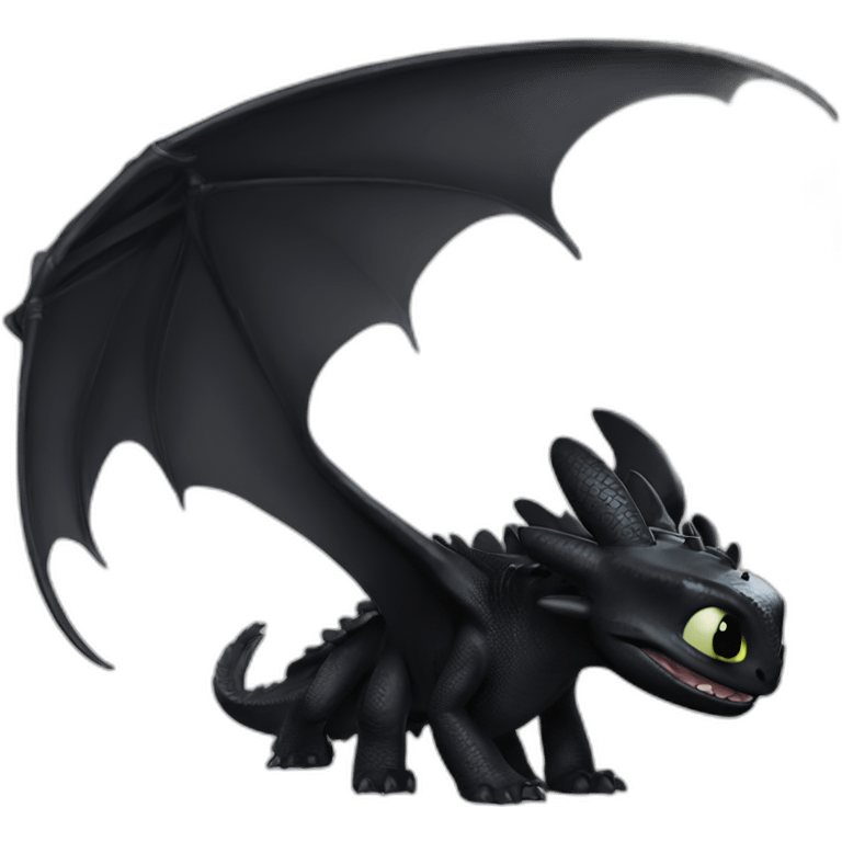 Toothless how to train your dragon  emoji