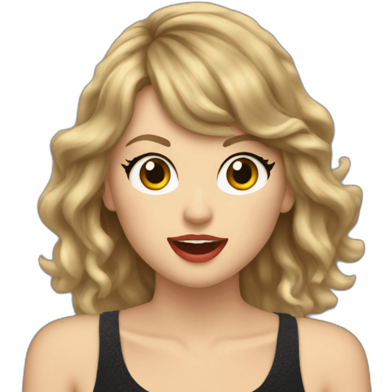 Taylor Swift singing emoji