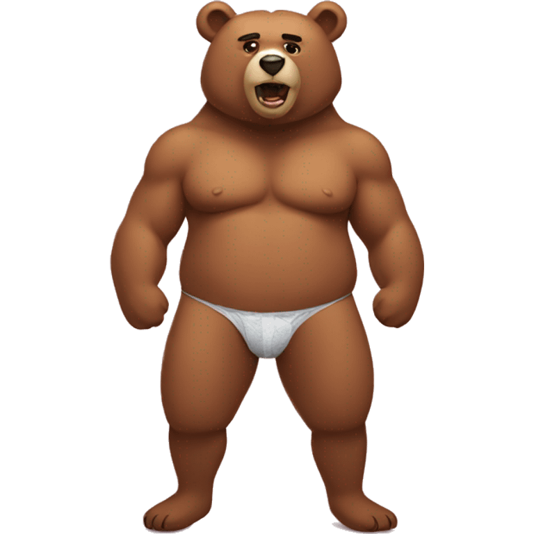 bear with bra emoji