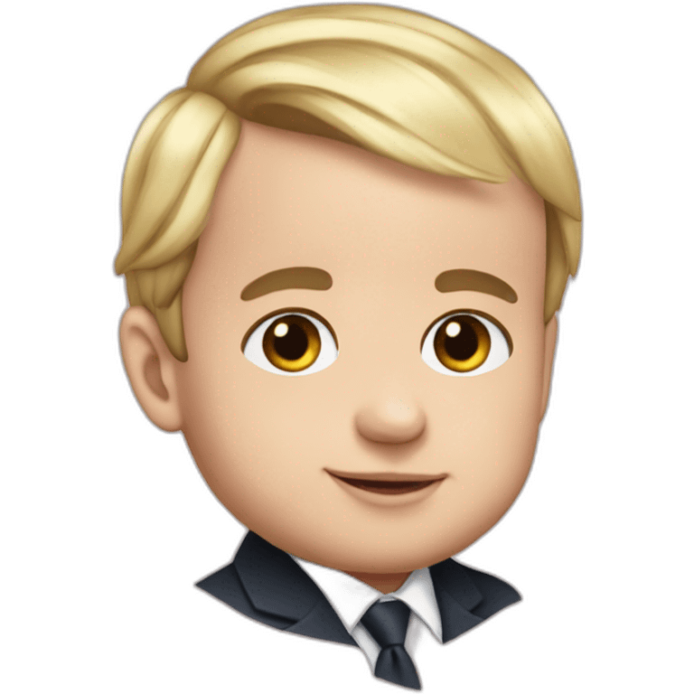 Macron a baby emoji