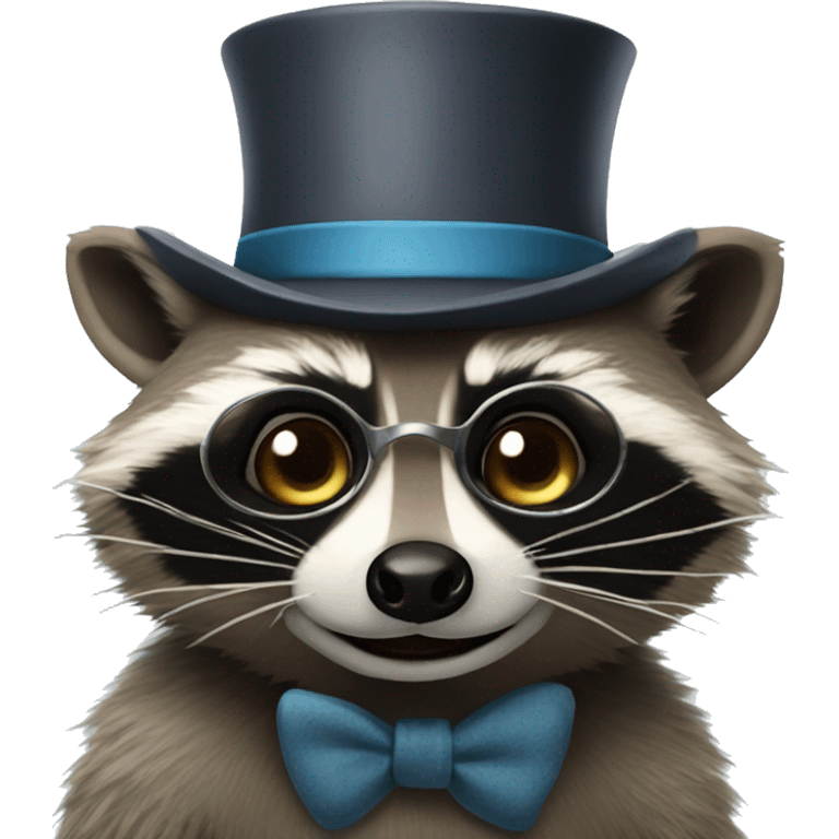 Raccoon with a monocle  emoji