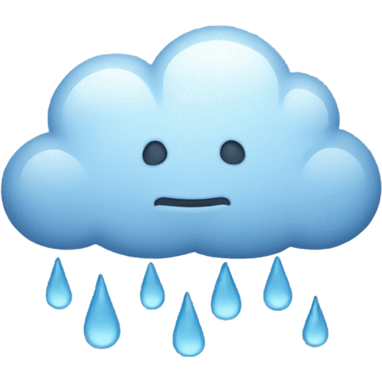 Rain cloud emoji