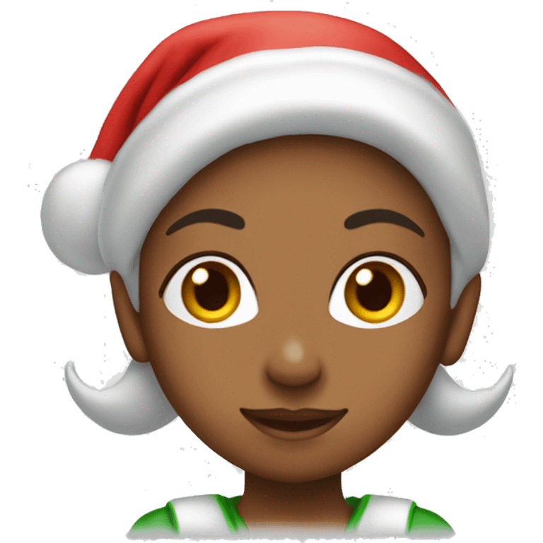 female santa’s elf emoji