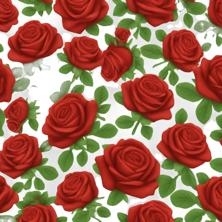 Red roses bouquet  emoji