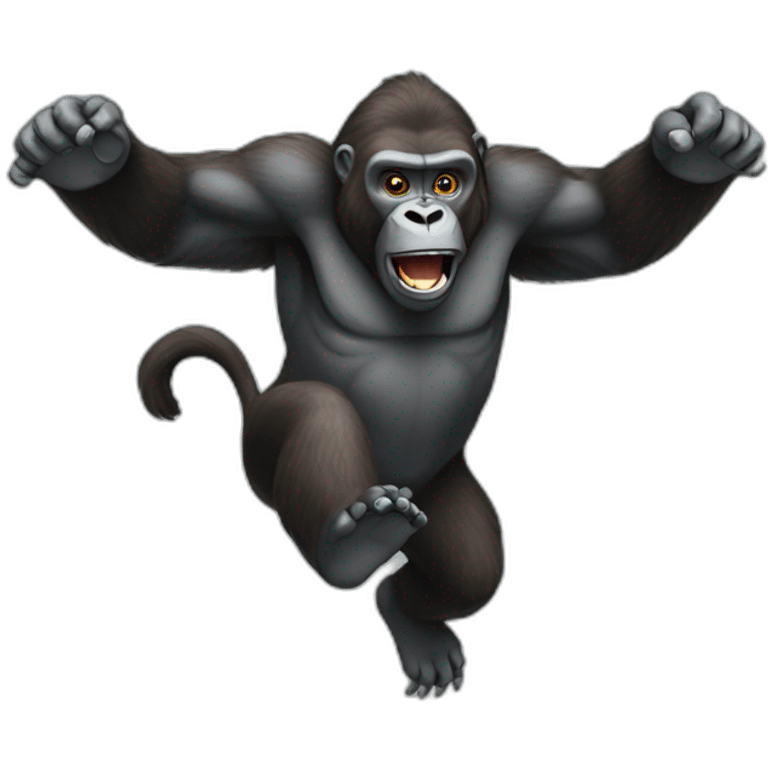 a flying gorilla emoji