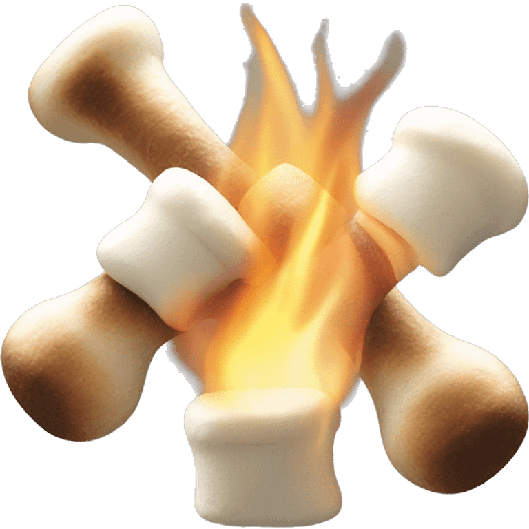 roasted marshmallows on the bone emoji