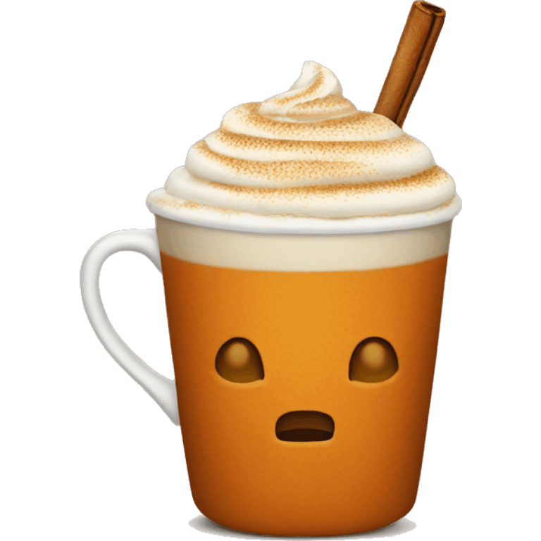 Spicy pumpkin latte emoji