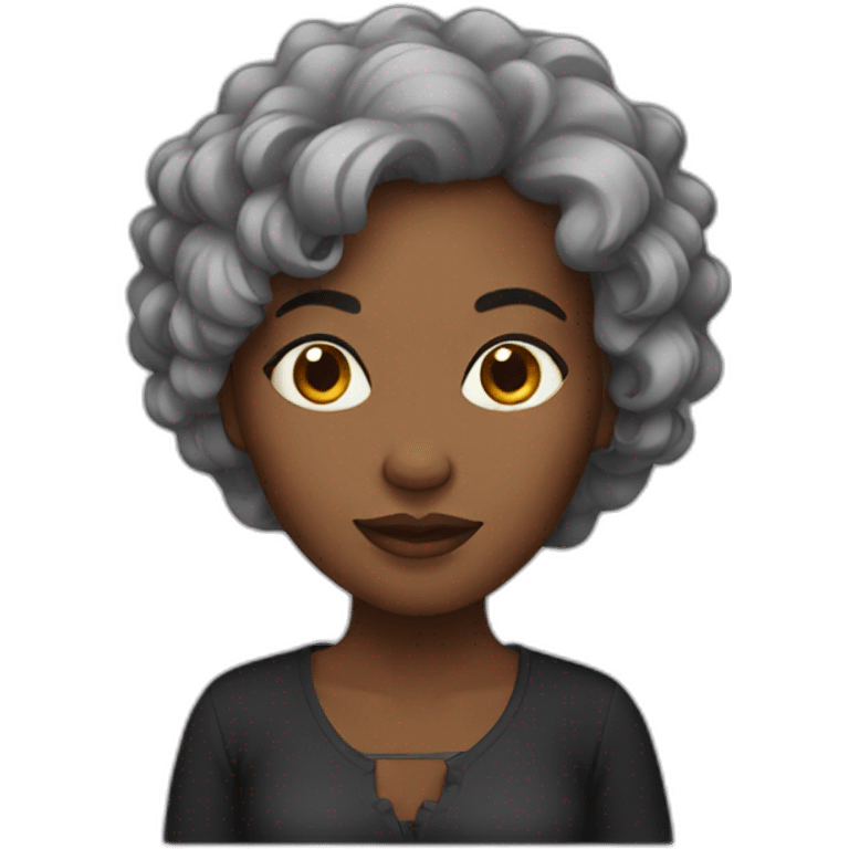 Black woman emoji