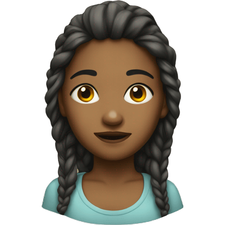 emoji portrait of girl emoji