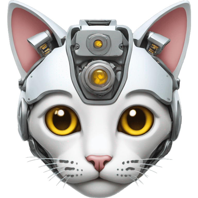 Cat robot mechanical emoji