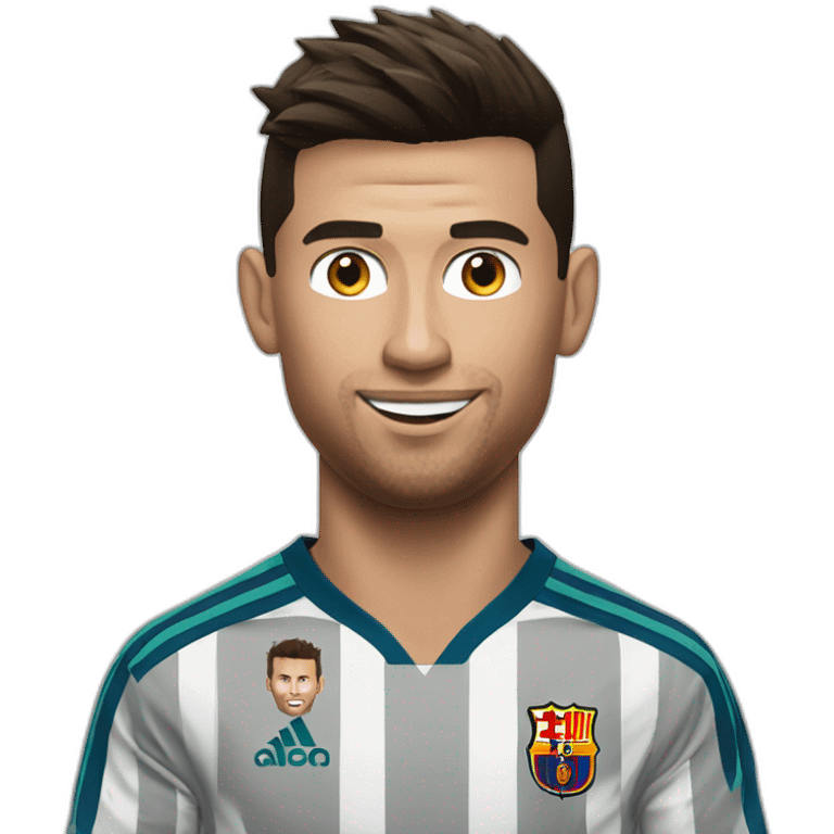 Ronaldo qui  tue messi emoji