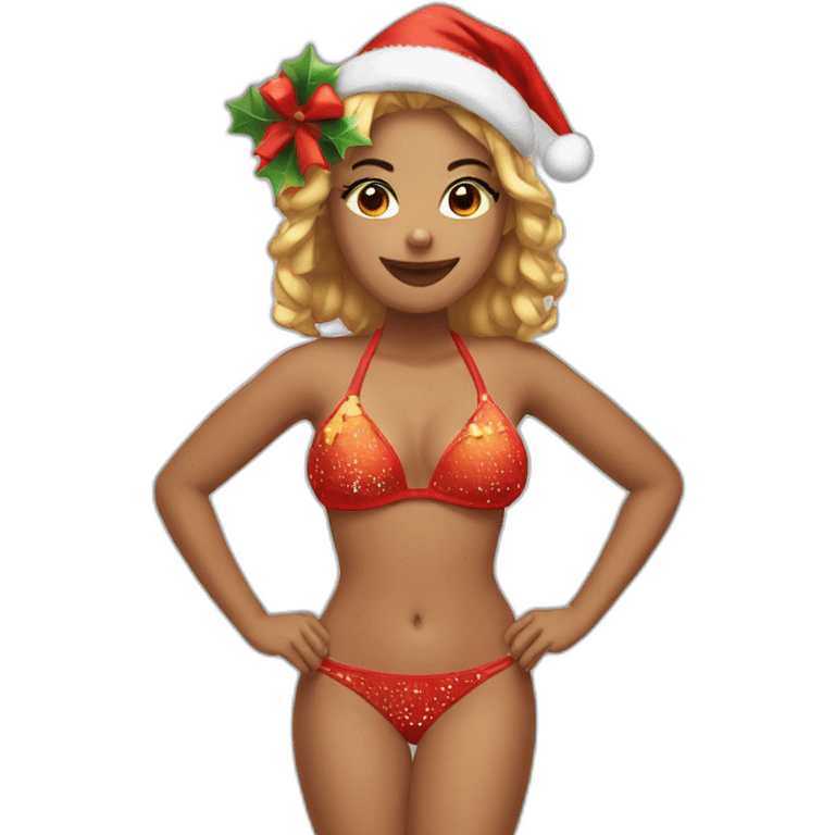 Chirstmas bikini emoji