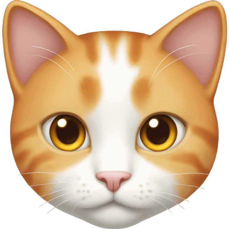 Light orange and white cat  emoji