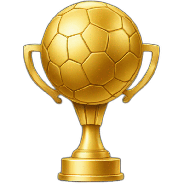 Golden ball trophy emoji