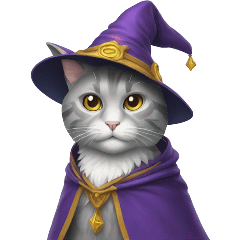 Cat wizard emoji