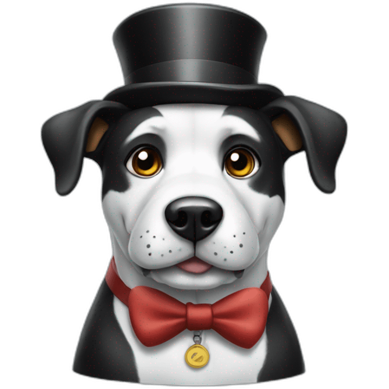 Mr Monopoly as a dog emoji