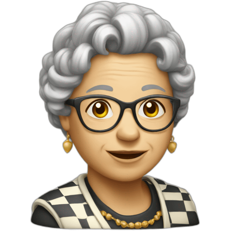 old chess Queen emoji