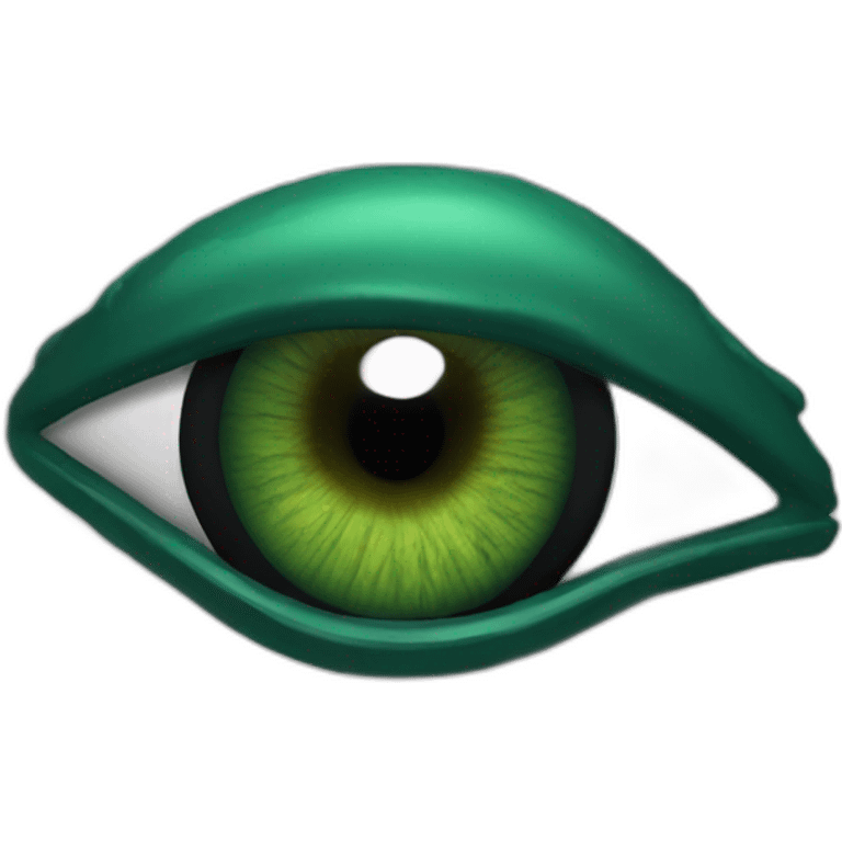 dark green raptor eye emoji