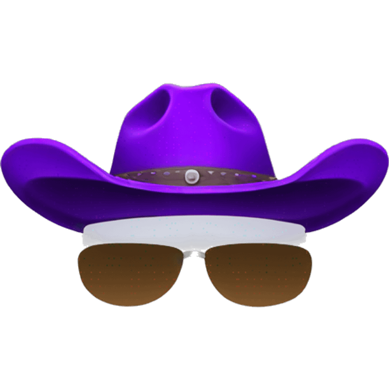 Purple cowboy hat emoji