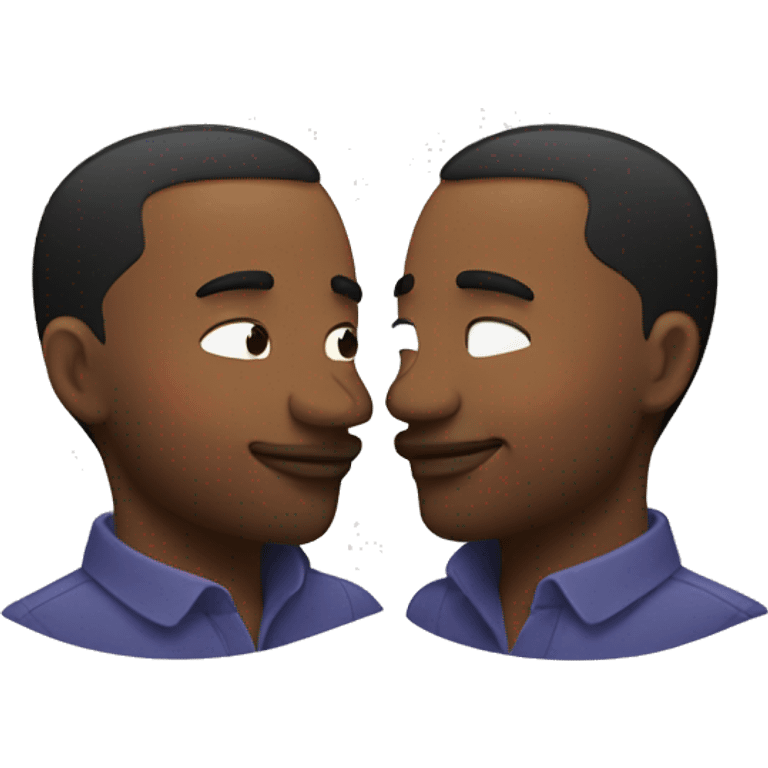 Two gay men kissing emoji