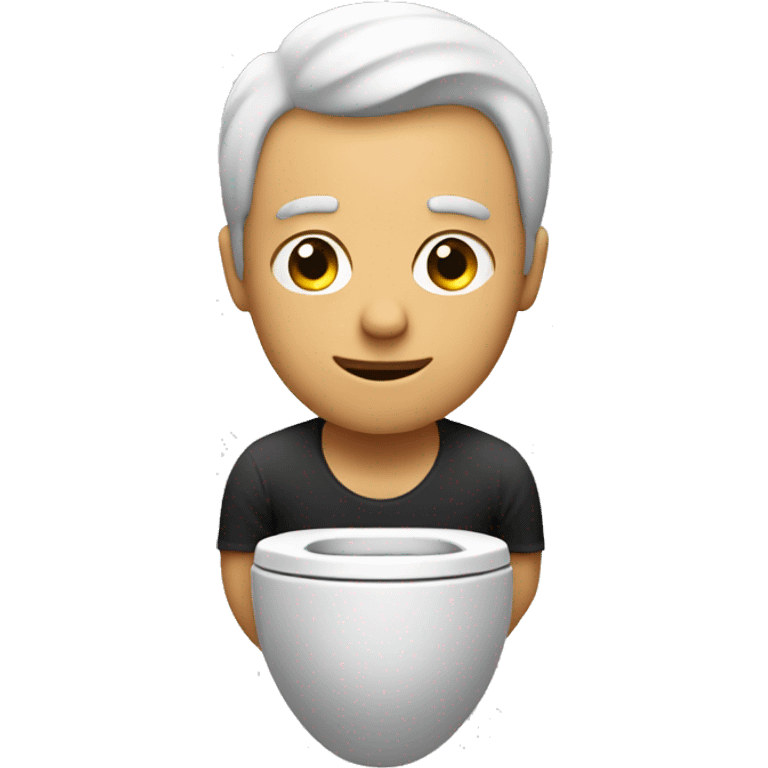 Guy in toilet emoji