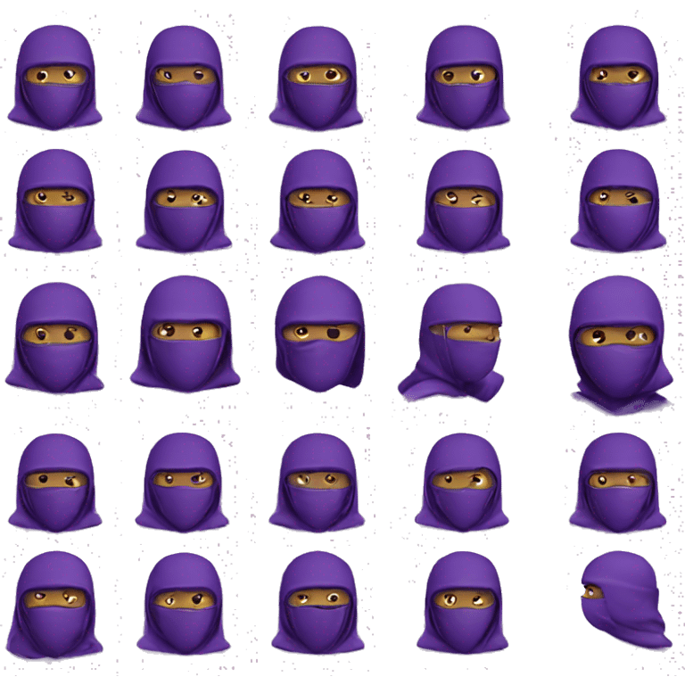 Purple ninja emoji