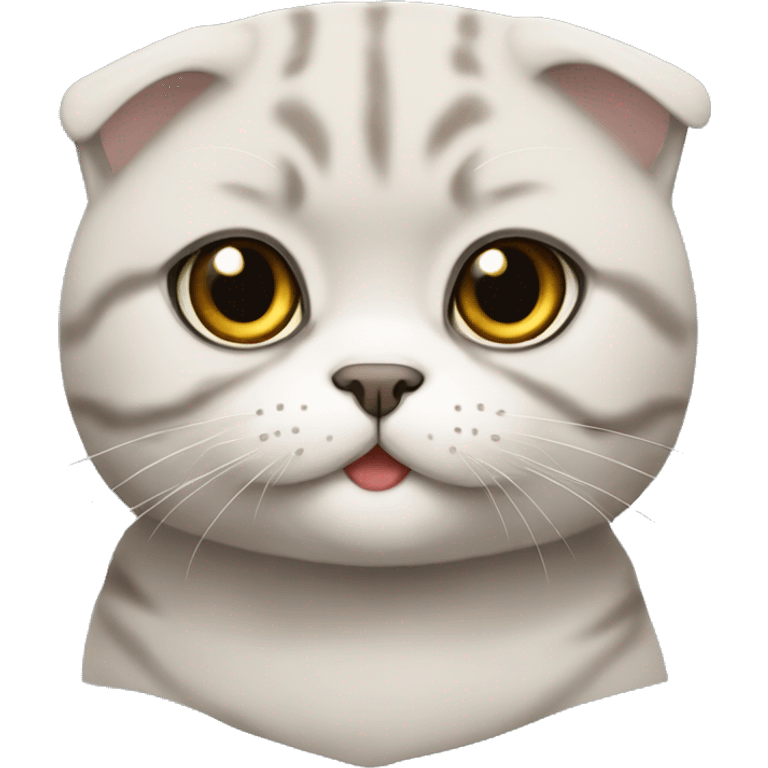 Scottish fold cat emoji