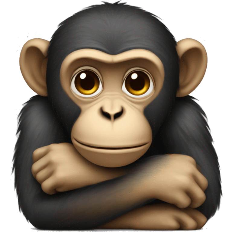 Monkey who is depressed  emoji