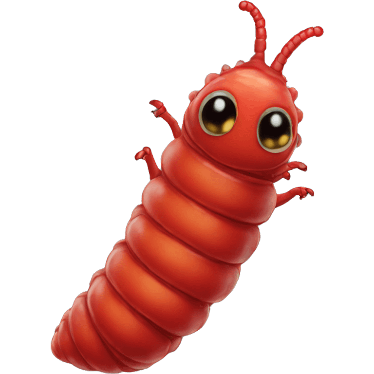 red larva emoji