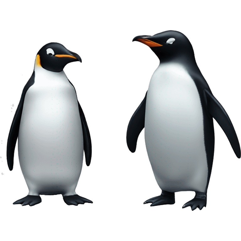 penguin and penguin emoji