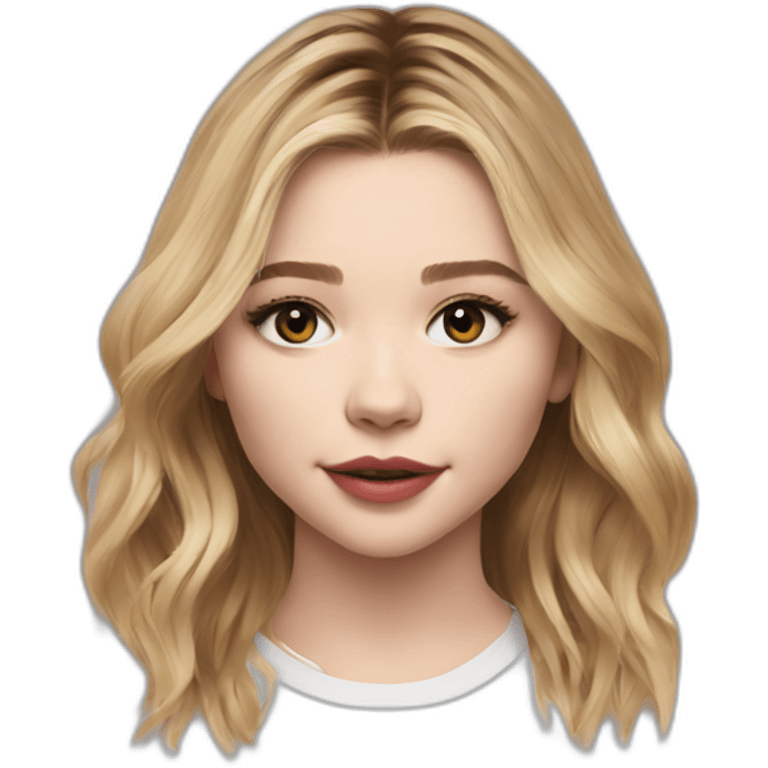 chloë grace moretz wearing tee emoji