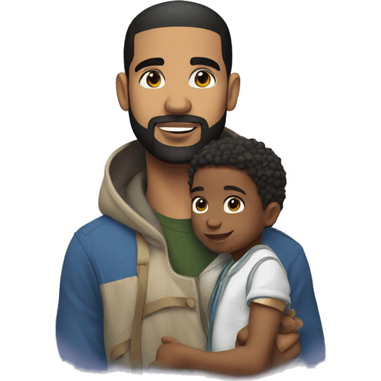 drake with a child emoji