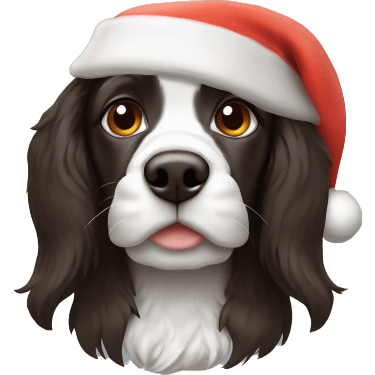 Tri color springer santa hat emoji