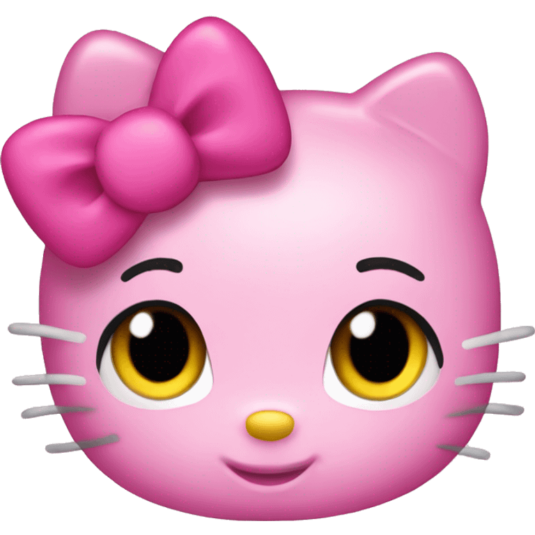 Pink hello Kitty emoji